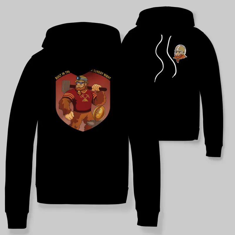 49ers Black Hoodie with graphic