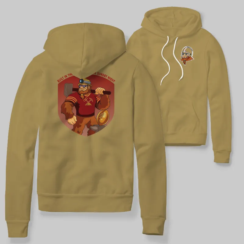 49ers Gold Hoodie with graphic
