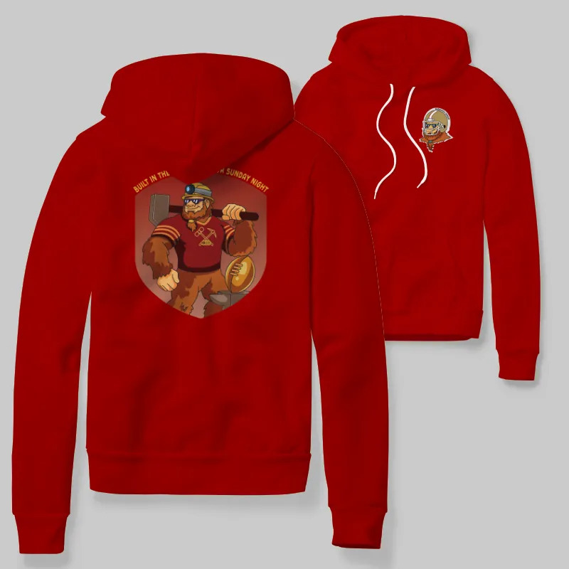 49ers Red Hoodie with graphic