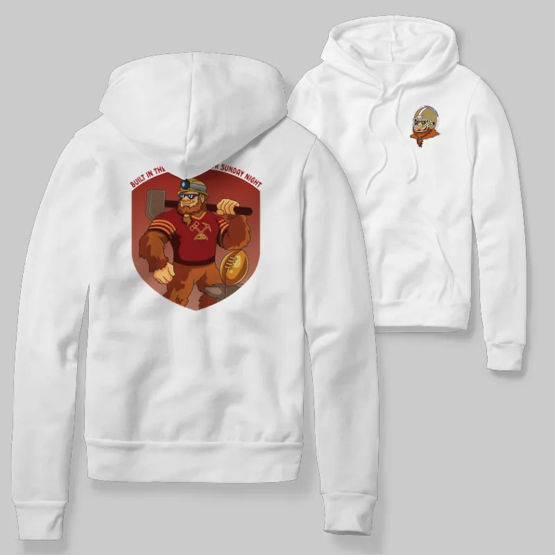 49ers White Hoodie with graphic