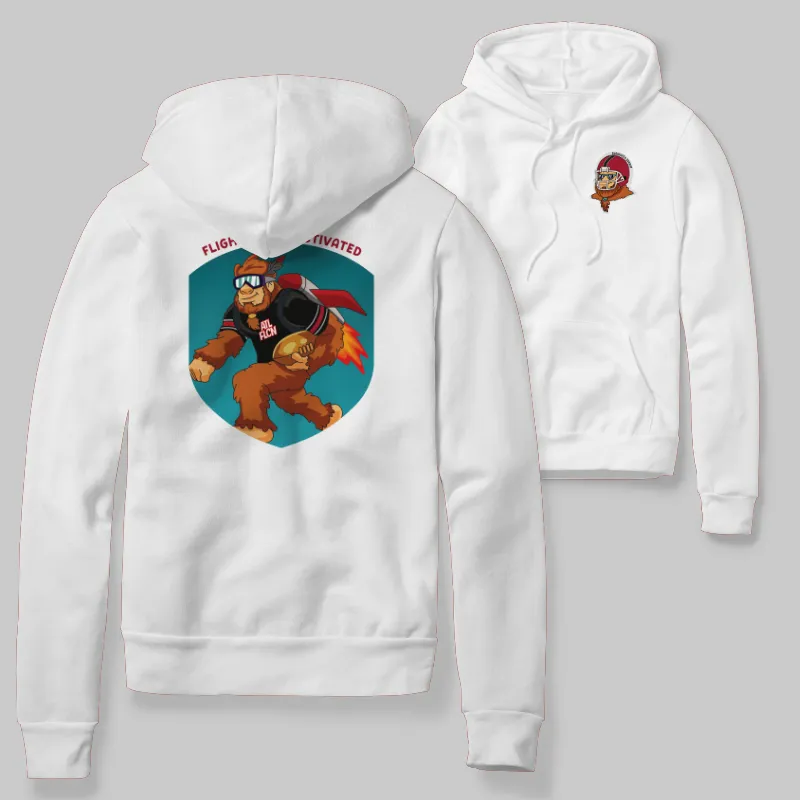 Falcons White Hoodie with graphic