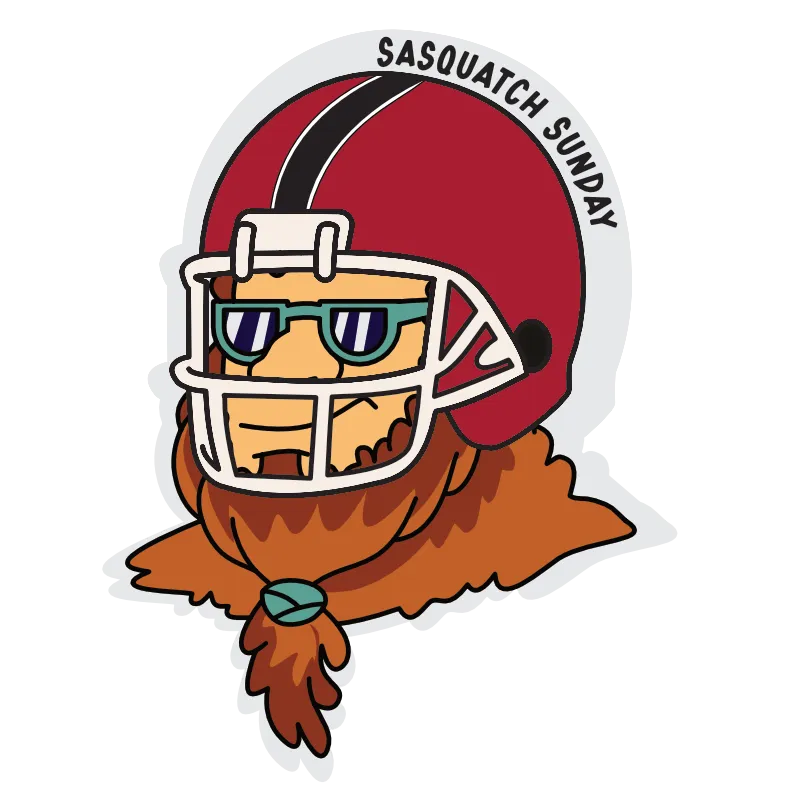 Falcons front graphic detail.